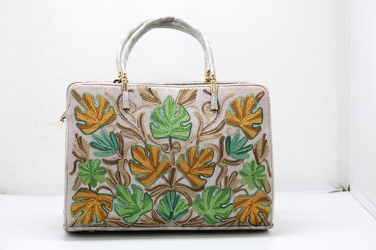 Needle & Charm Embroidered Handbag