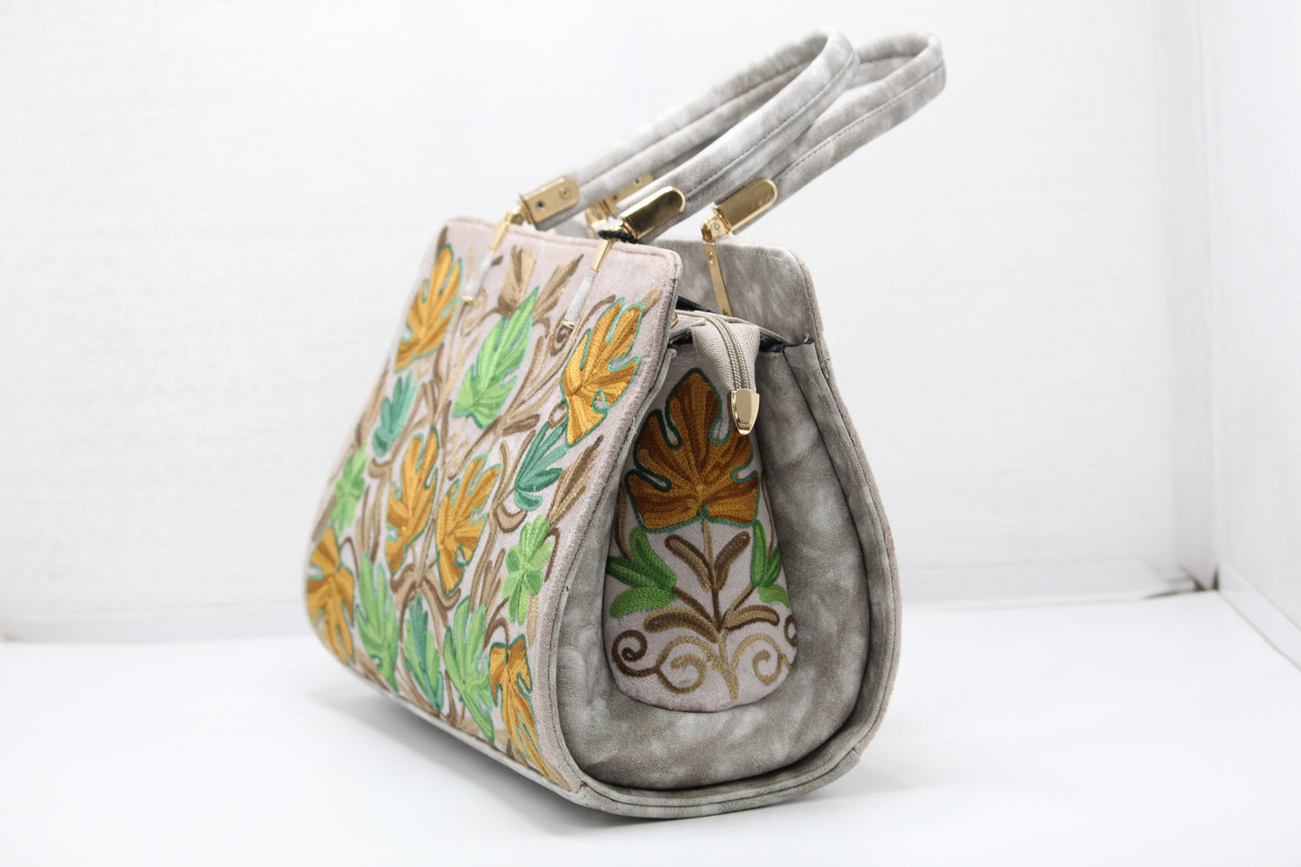 Needle & Charm Embroidered Handbag