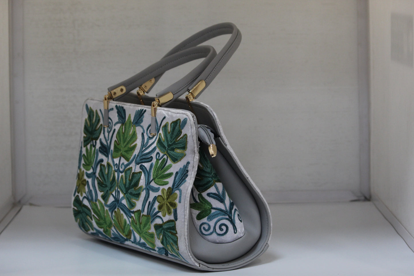 Stitch & Style Embroidered Handbag