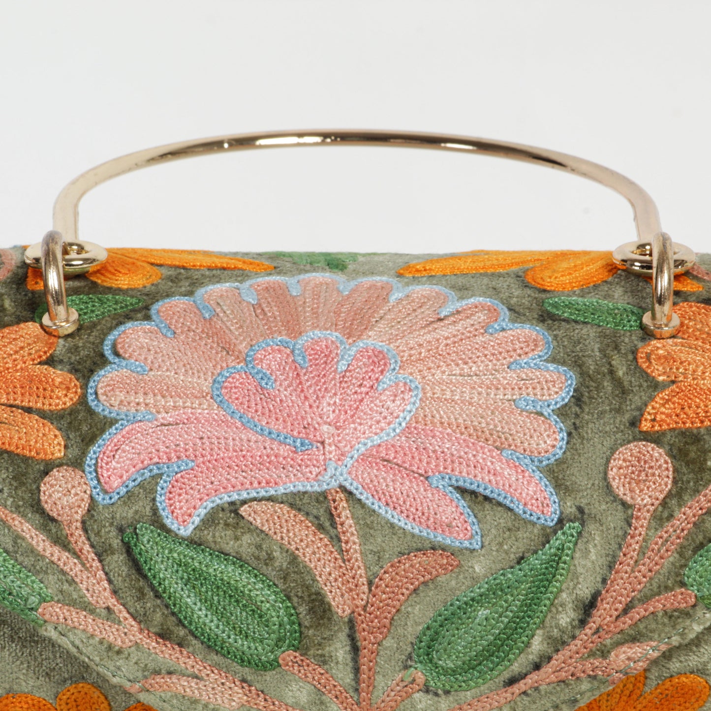 Premium Mini Duffle Bag – Featuring Exquisite Kashmiri Hand Embroidery