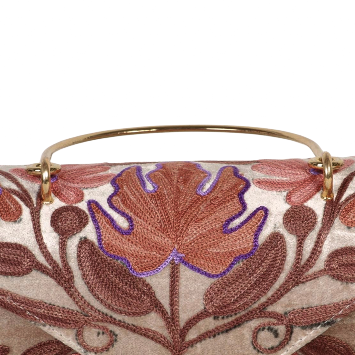 Handmade Embroidered Carry-On Duffle Minibag | Classic Kashmir Embroidery | Artisan Handcrafted