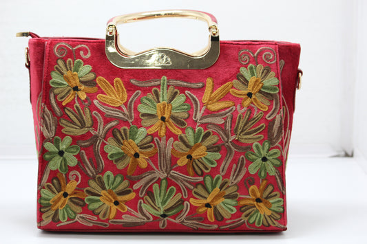 Handcrafted Harmony Embroidered Handbag