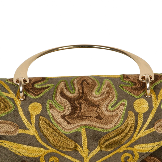 Timeless Artisan Duffle |  Handmade Embroidered Carry-On Duffle Minibag| Artisan Handcrafted