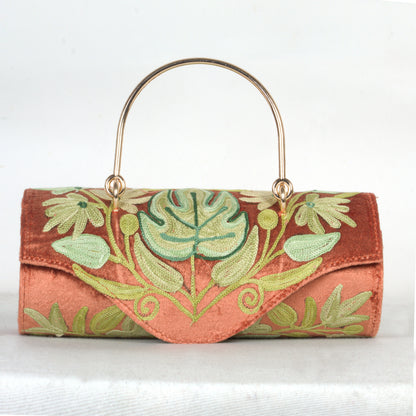 Hand-Embroidered Mini Duffle Bag with Kashmiri Detailing – A Blend of Art and Utility