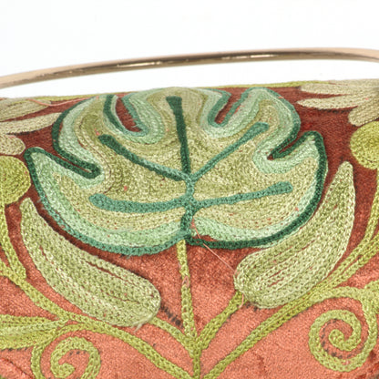 Hand-Embroidered Mini Duffle Bag with Kashmiri Detailing – A Blend of Art and Utility