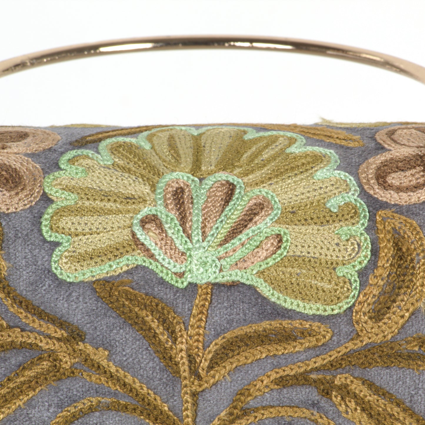 Kashmiri Hand-Embroidered Mini Duffle Bag – Combining Functionality with Elegance