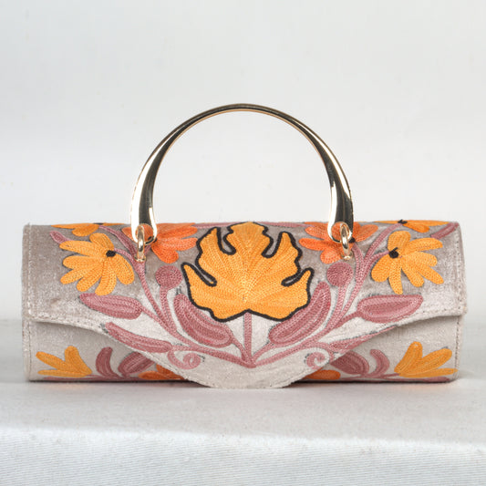 Stylish Mini Duffle Bag with Handcrafted Kashmiri Detailing – Compact and Versatile