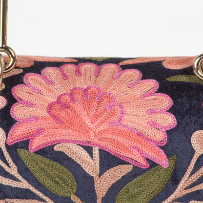 Exquisite Kashmiri Hand-Embroidered Mini Duffle Bag – Perfect for Everyday Use