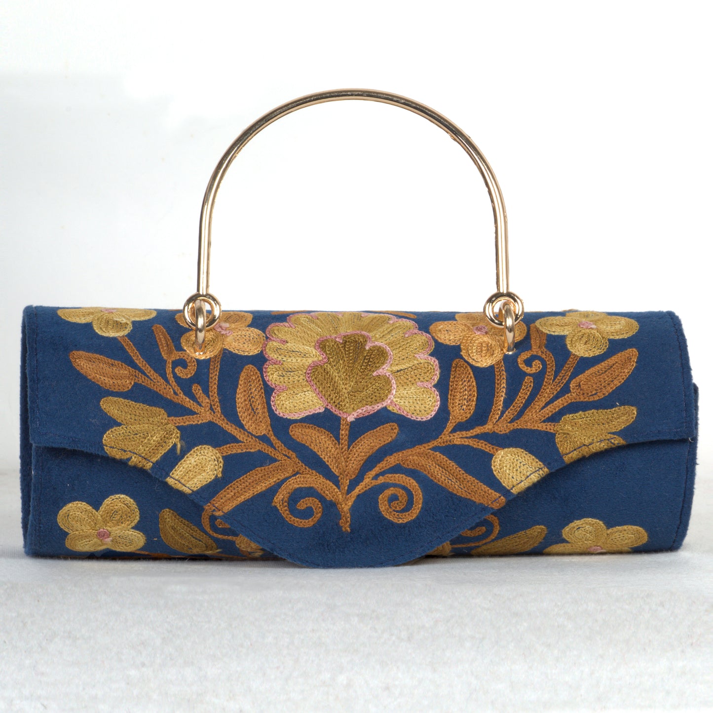 Mini Duffle Bag with Luxurious Kashmiri Hand Embroidery – Unique and Refined