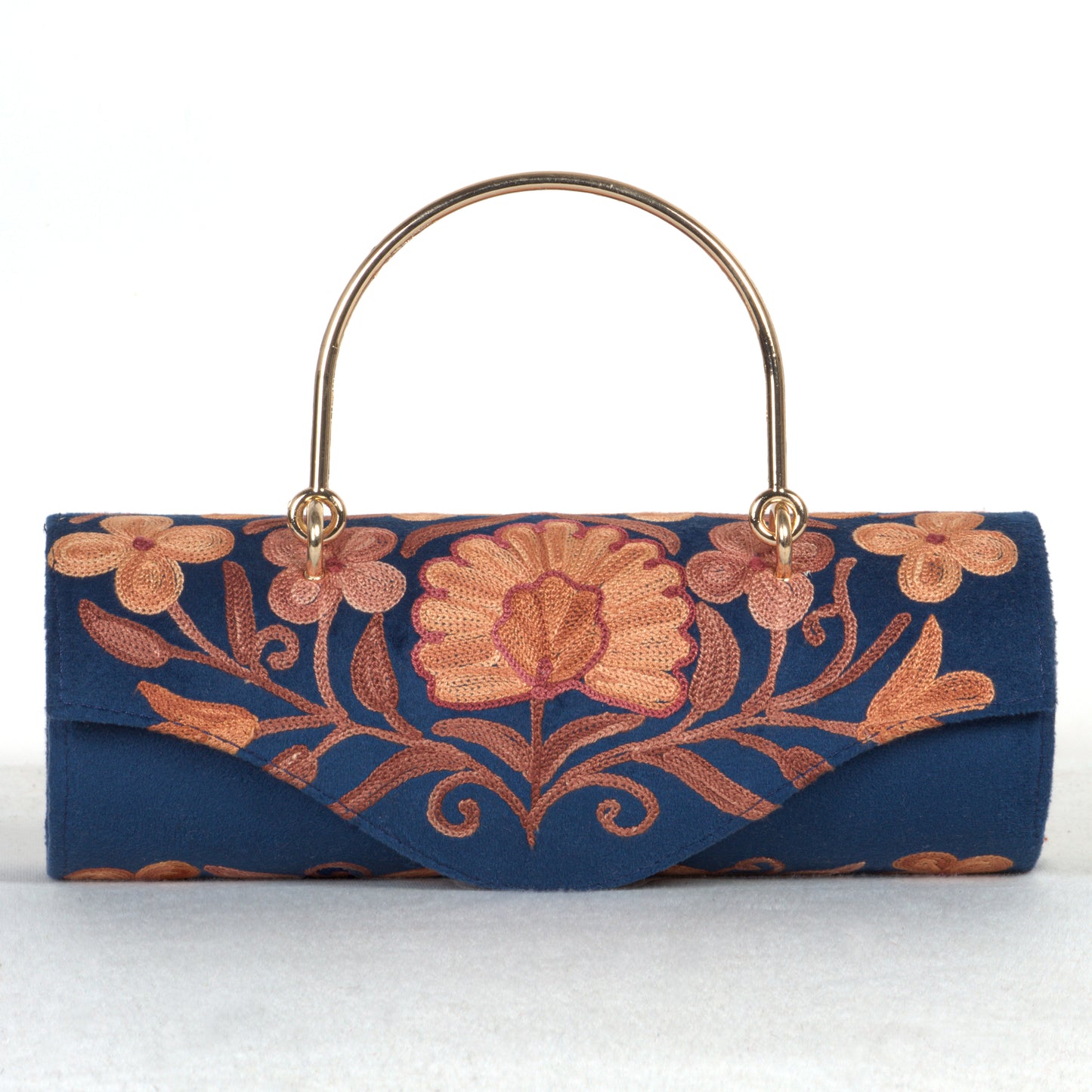 Handcrafted Kashmiri Heritage Mini Duffle Bag – Designed for Modern Elegance