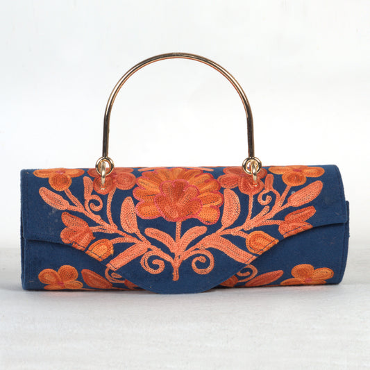 Premium Mini Duffle Bag with Authentic Kashmiri Embroidery – For the Sophisticated Traveler