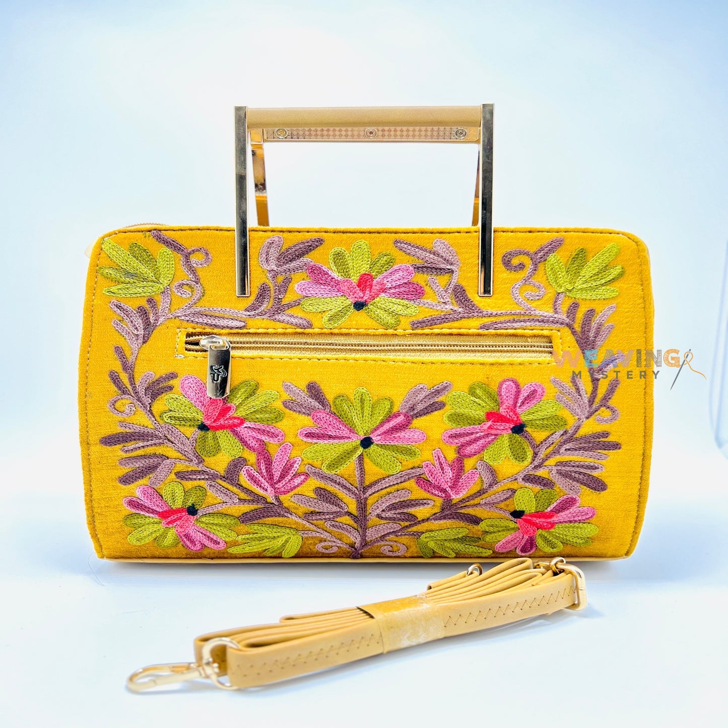 Eternal Elegance: Embroidered Handbag