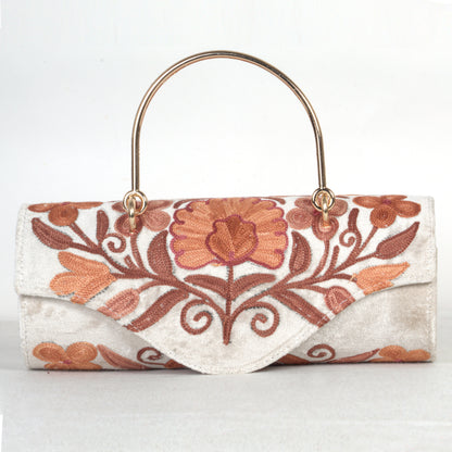 Traditional Kashmiri Embroidery Mini Duffle Bag – Crafted for Timeless Sophistication