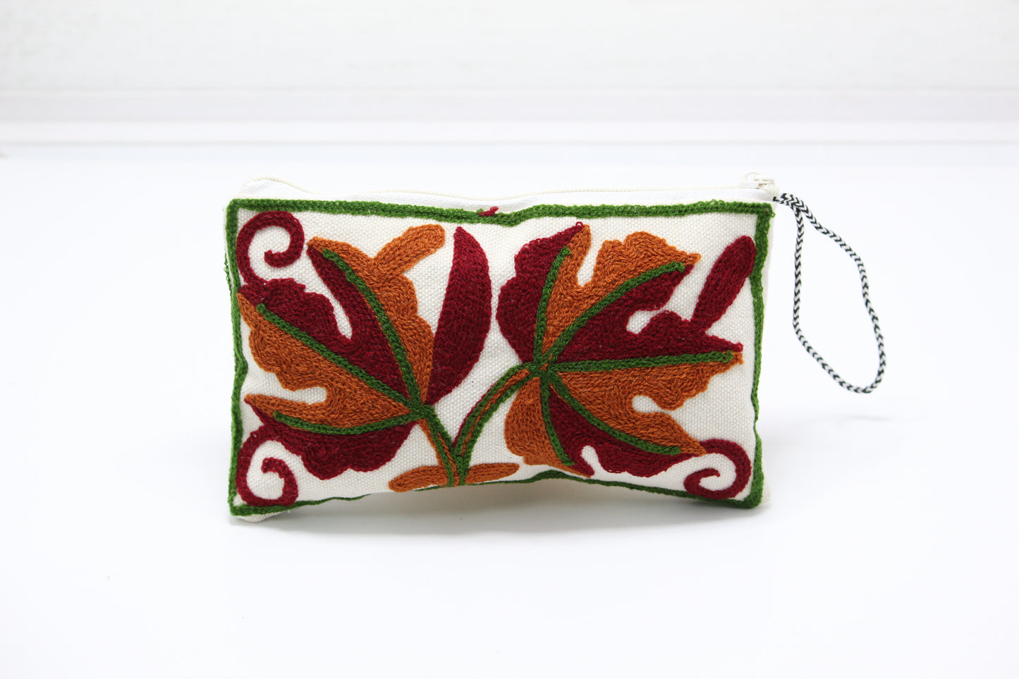 Sleek Pouch: Handmade Embroidered Pouch