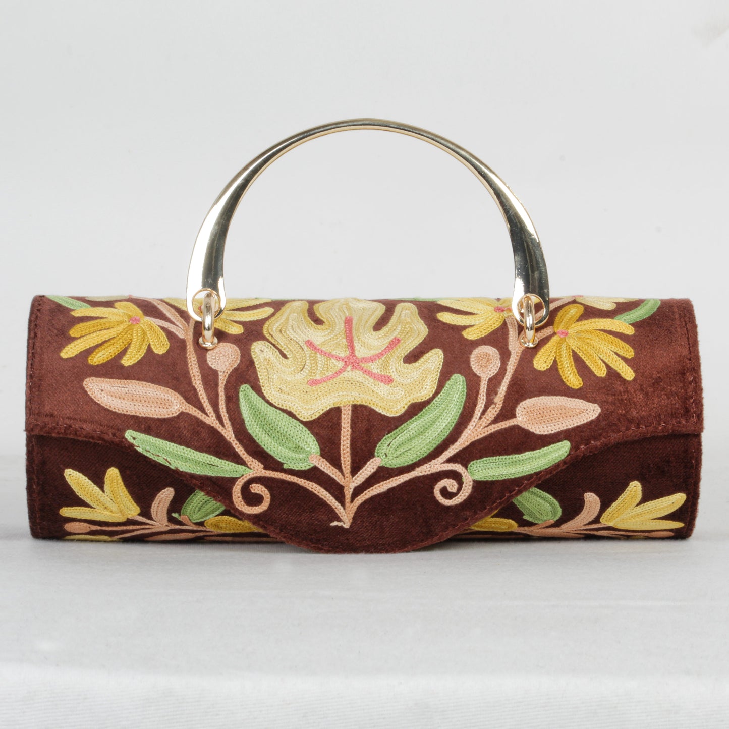 Handcrafted Mini Duffle Bag with Authentic Kashmiri Detailing – Premium & Unique