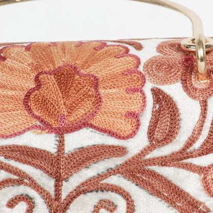 Traditional Kashmiri Embroidery Mini Duffle Bag – Crafted for Timeless Sophistication