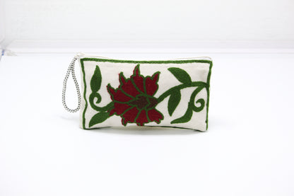 Clutch Pouch: Handmade Embroidered Pouch