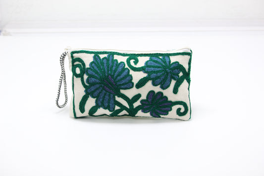 Pouch Charm: Handmade Embroidered Pouch