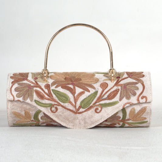 Kashmiri Hand-Embroidered Mini Duffle Bag – Where Tradition Meets Modern Style