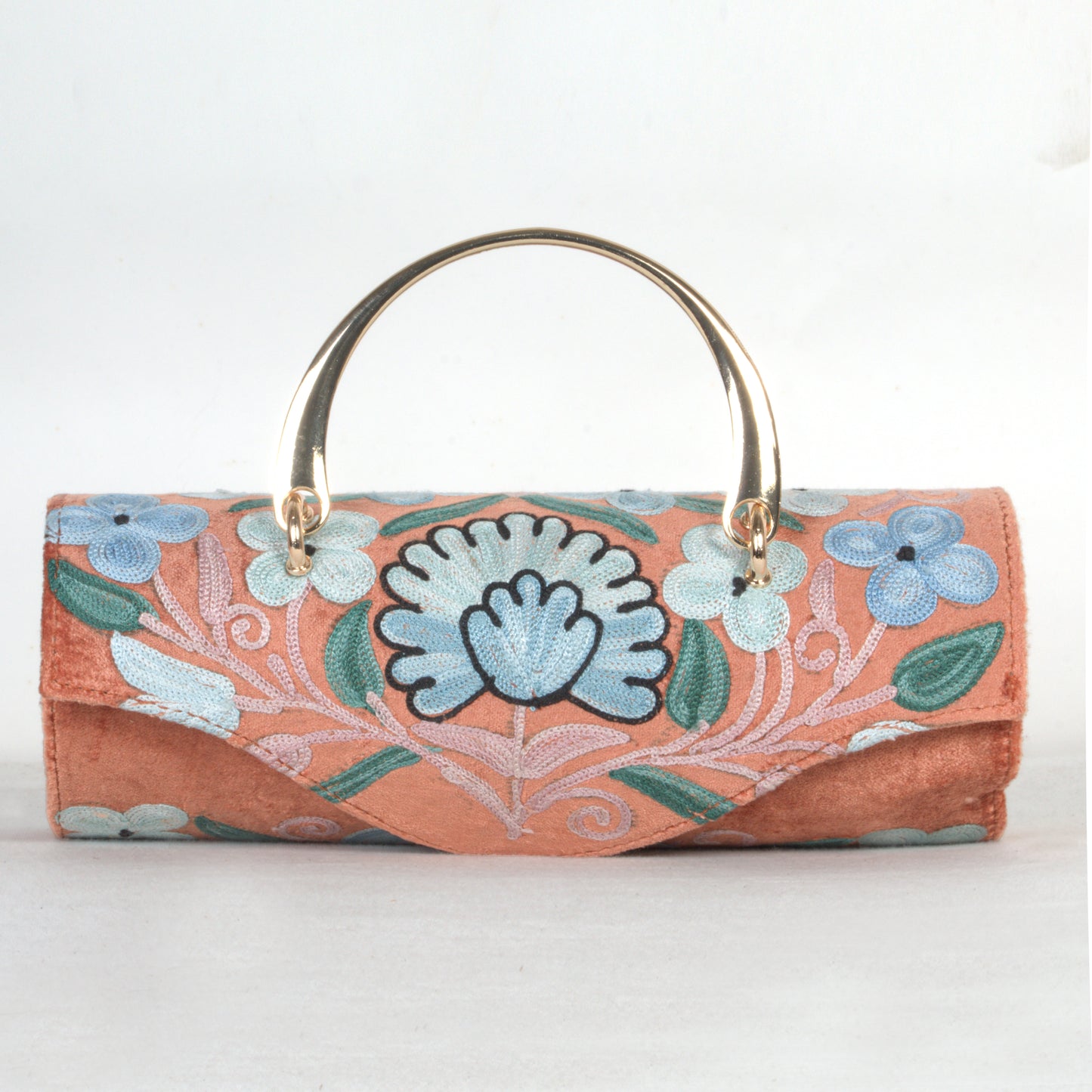 Mini Duffle Bag with Kashmiri Artistry – Hand-Embroidered & Premium Materials