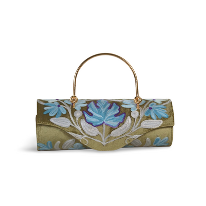 Duffle Bag – Stylish Mini Duffle with Hand-Embroidered Flowers for Fashion Lovers