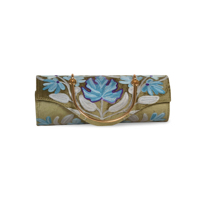 Duffle Bag – Stylish Mini Duffle with Hand-Embroidered Flowers for Fashion Lovers