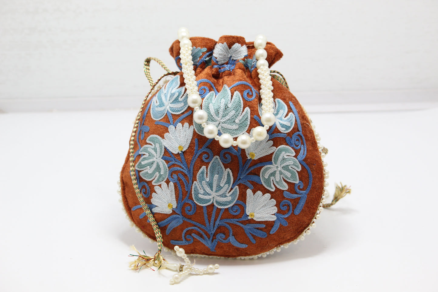 Stitched Luxe: Handmade Embroidered Potli