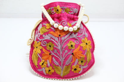 Graceful Glam: Handmade Embroidered Potli