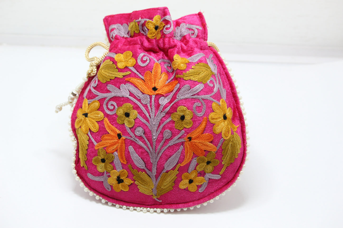 Graceful Glam: Handmade Embroidered Potli