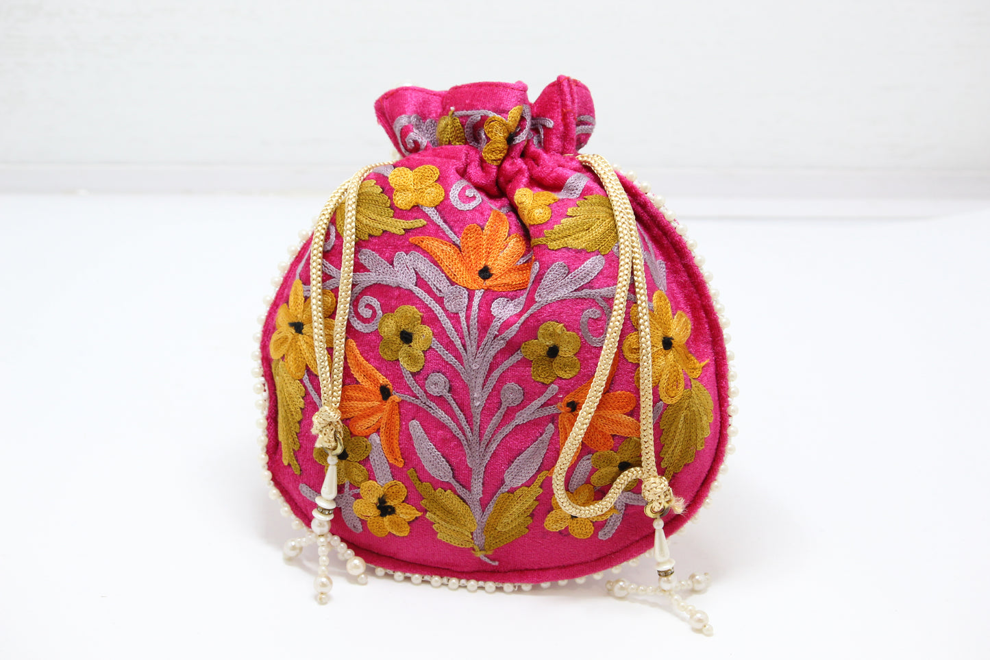 Graceful Glam: Handmade Embroidered Potli