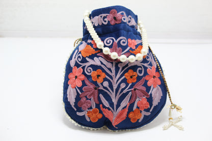 Chic Carry: Handmade Embroidered Potli