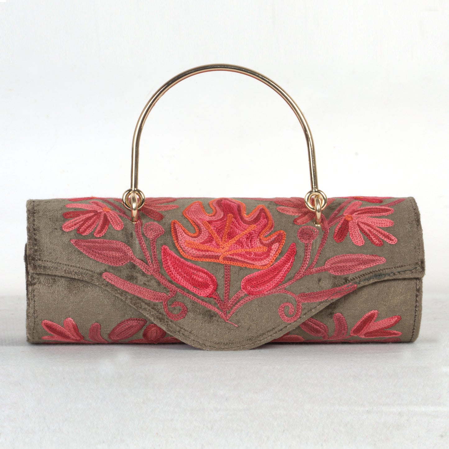 Mini Duffle Bag with Premium Kashmiri Embroidery – A Unique Artisanal Design