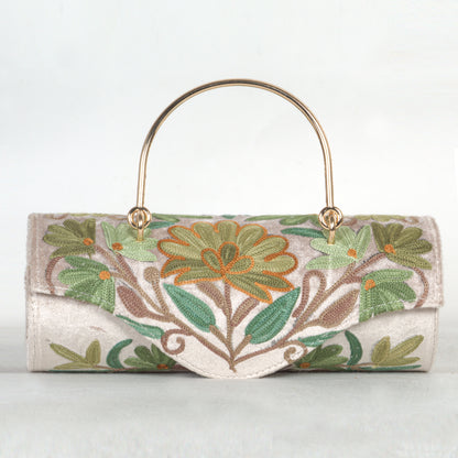 Kashmiri Hand-Embroidered Luxury Mini Duffle Bag – Tradition Meets Modernity