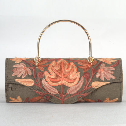 Unique Kashmiri Hand-Embroidered Mini Duffle Bag – Perfect for Every Occasion