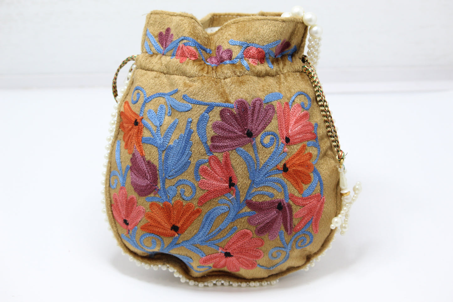 Vivid Vogue: Handmade Embroidered Potli