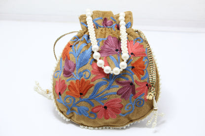 Vivid Vogue: Handmade Embroidered Potli