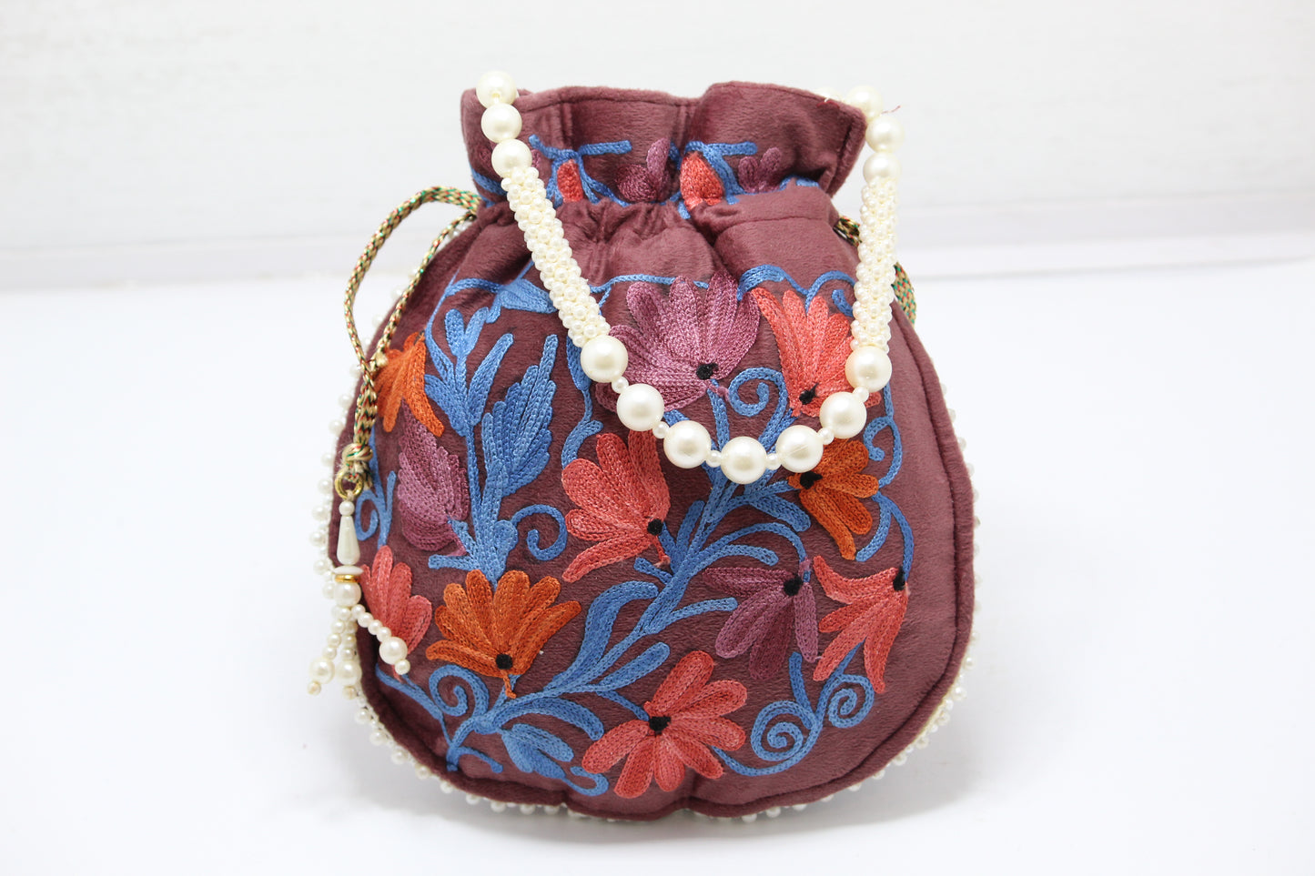 Posh Pebble: Handmade Embroidered Potli