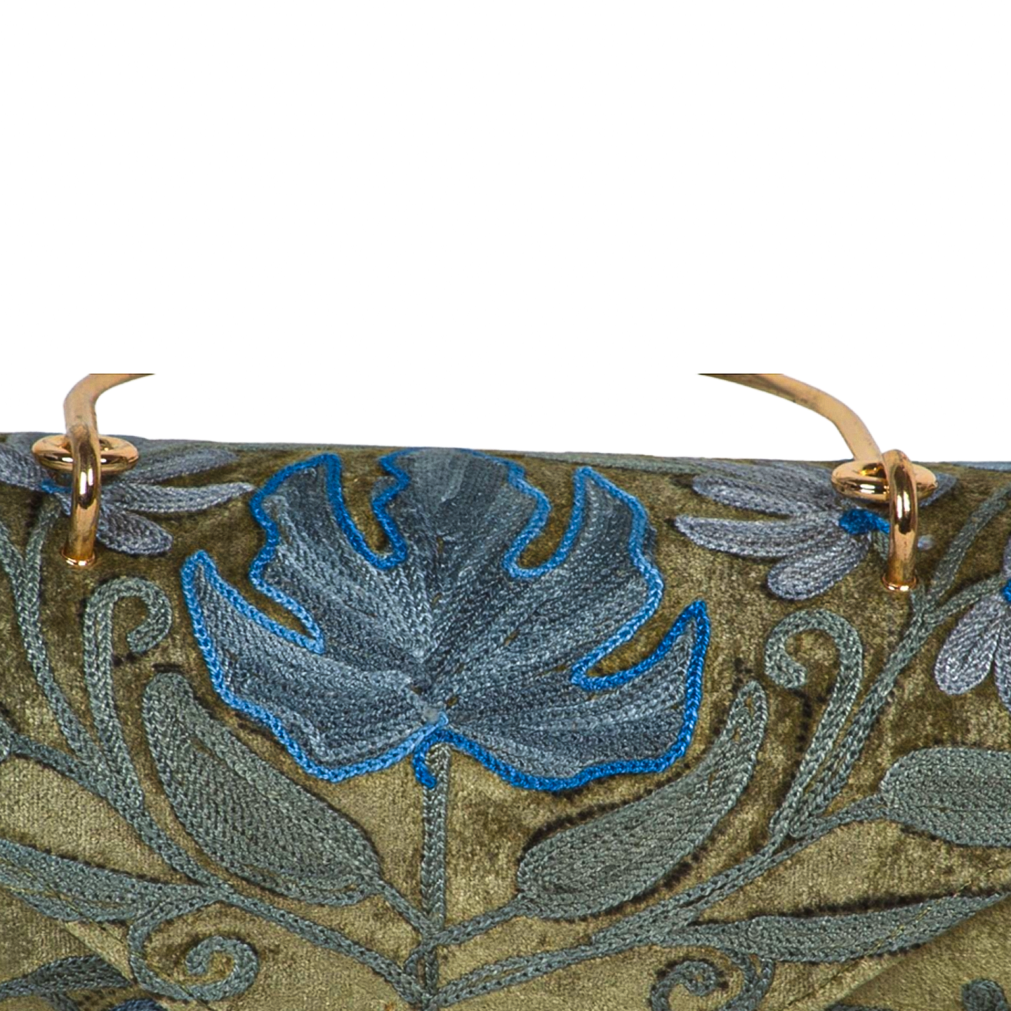 Duffle Bag – Handcrafted Mini Duffle with Boho-Chic Floral Embroidery