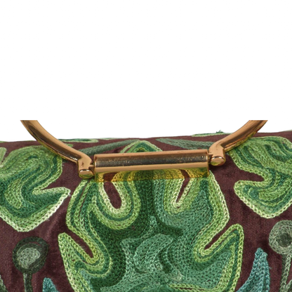 Kashmir Elegance Duffle | Handmade Embroidered Carry-On Duffle Minibag| Artisan Handcrafted