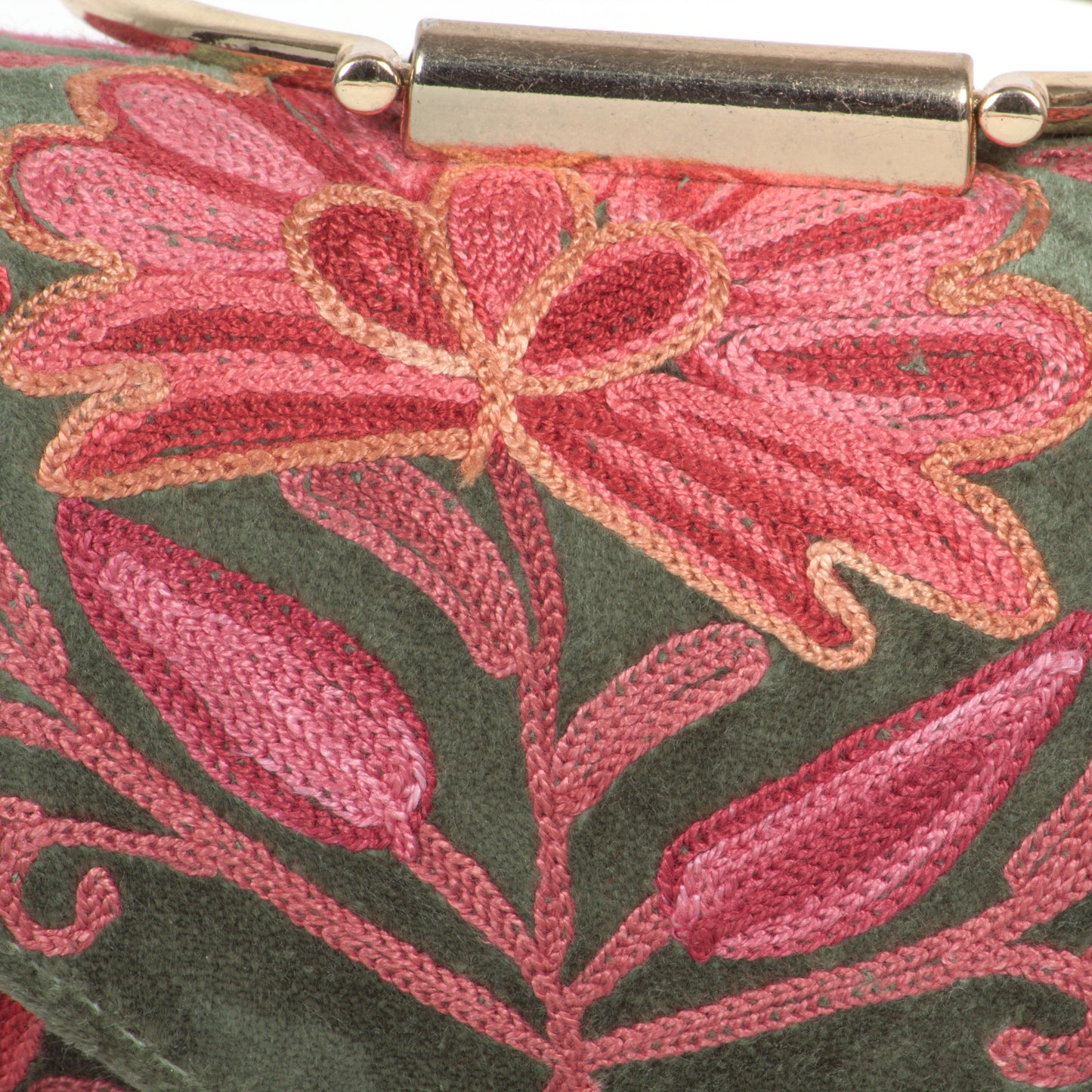 Premium Kashmiri Hand-Embroidered Mini Duffle Bag – Artisanal Craftsmanship at Its Best