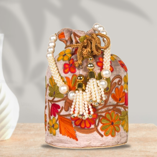 Super Elegant Design: Handmade Embroidered Potli