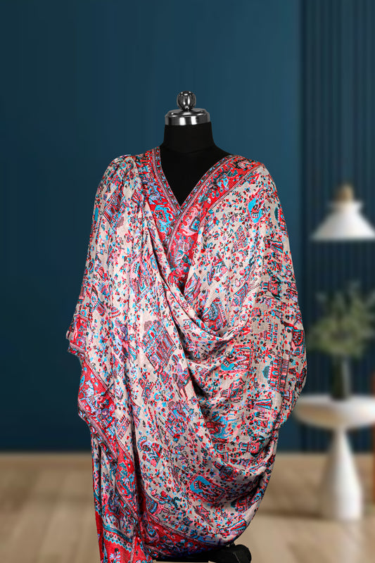 Mughal Kani Handwoven Kashmiri Shawl