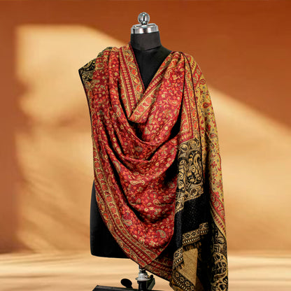 Royal Pashmina Shawl Kaani Zari Ethnic Shawl (Copy)