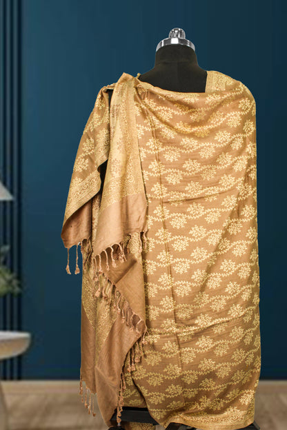 Timeless Luxury Kashmiri Zari Embroidered Pashmina