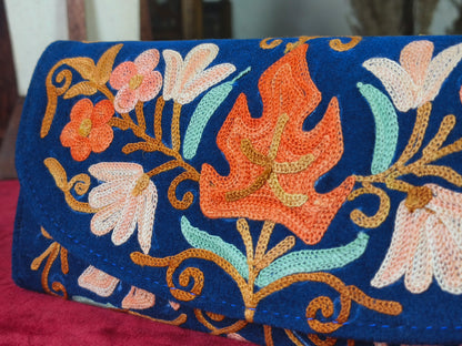 Premium Velvet Hand Pouches with Authentic Kashmiri Embroidery