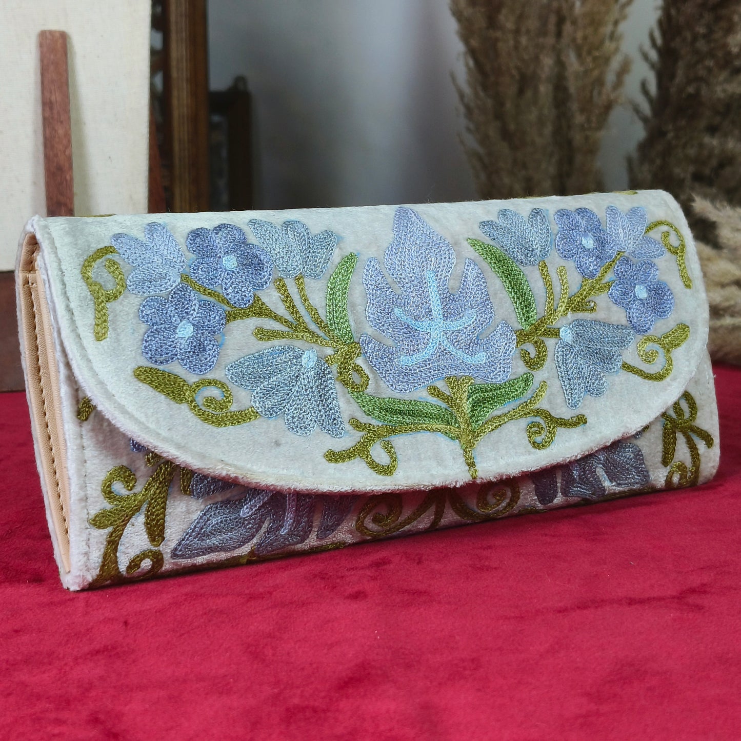 Kashmir’s Artistry in Weaving Mystery Velvet Pouches