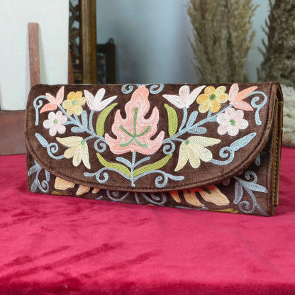 Luxurious Velvet Hand Pouches with Intricate Embroidery