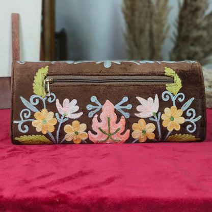 Luxurious Velvet Hand Pouches with Intricate Embroidery