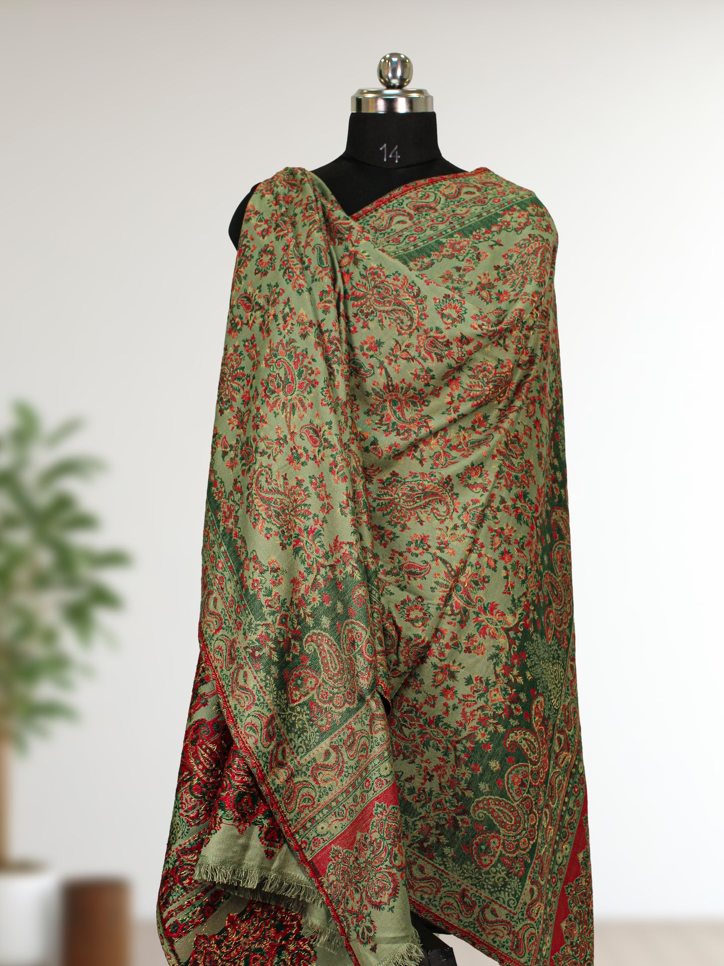 Royal Pashmina Shawl Kaani Zari Ethnic Shawl