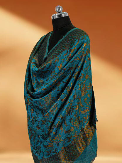 Classic Pashmina Wrap with Royal Brocade and Zari Work (Copy)